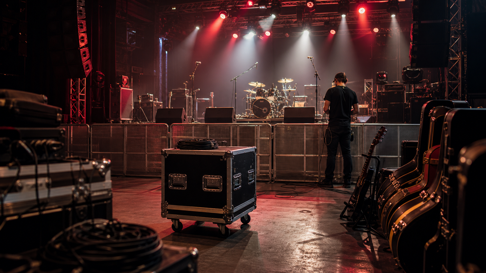 Illustrative editorial scene for live music